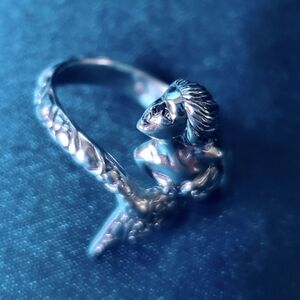 925 Sterling Silver Mermaid Ring‎